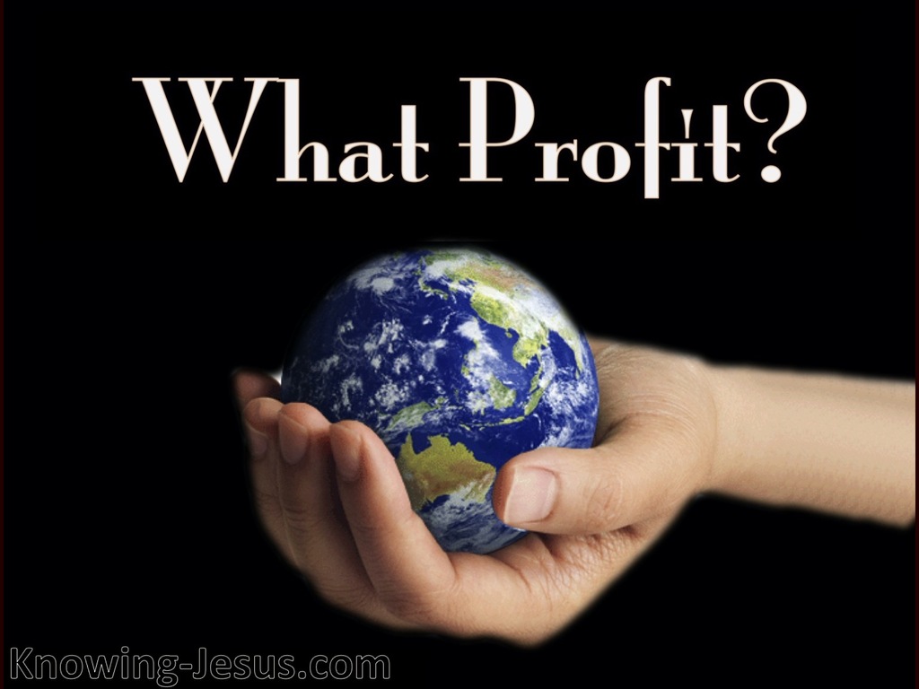Matthew 16:26 What Profit (black)